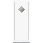 Solid Elements Vedlejší vchodové dveře Premium Brigi, 90 L, rozměr vč. zárubně: 980 × 1980 mm, plast, levé, bílé, prosklené W1DRBCZTK1.0050