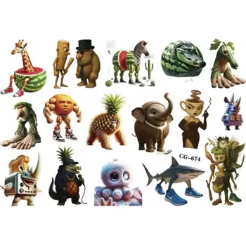 Tetování Dětské dočasné tetování - ITALIAN BRAINROT (E) (Značka: TAKARA TOMY)