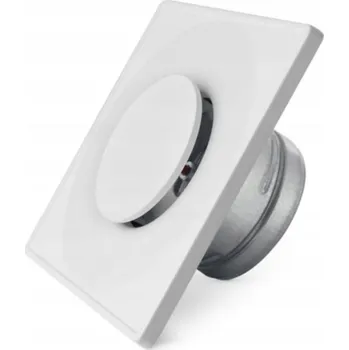 Větrací mřížka Čtvercový přívodní-odvodní anemostat DARCO, bílý 80 mm