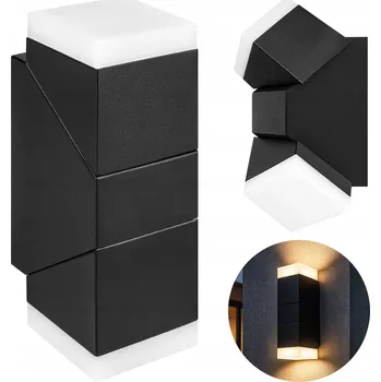 Venkovní osvětlení Zahradní nástěnné svítidlo Masterled černé, integrovaný LED zdroj 12 W