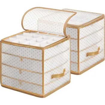 Vánoční ozdoba Set úložných boxů na vánoční koule RFB029A02 (2 ks)