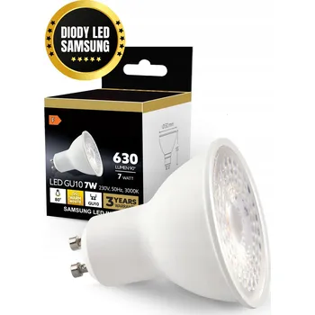 Žárovka LED žárovka 7W GU10 premium, teplá bílá