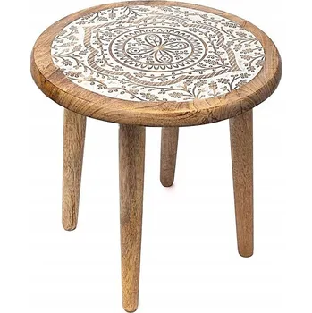 Konferenční stolek Konferenční stolek Phoenix PX2087 kulatý 30 x 30 x 31 cm, odstíny hnědé