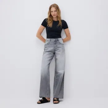 Dámské džíny Reserved - Džíny baggy fit - světle šedá - 619GT-09J - 619GT-09J-38