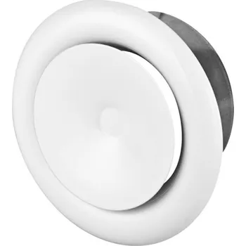 Talířový přívodní anemostat – bílý 200 mm