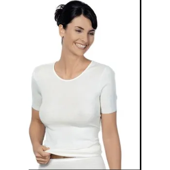 Dámské termoprádlo MEDIMA Funkční dámské termo tričko s krátkým rukávem – lehké spodní prádlo z angory 1178/100 Velikost: S | Bílá