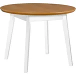 Drewmix Jídelní stůl Oslo 4 - Ø100/130 cm - deska přírodní dýha Cenová skupina: Odstín deska přírodní dýha