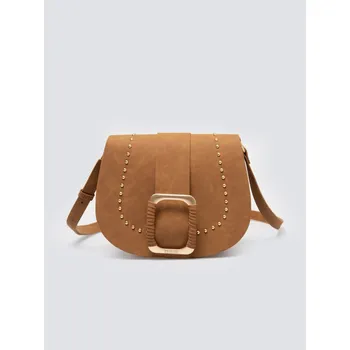 Kabelka Big Star Hnědá eko kůže kabelka přes rameno Hnědá