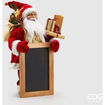 Vánoční dekorace EDG Santa postavička s tabulí na křídu malá - výška 45 cm - chybějící části SL_685062.40