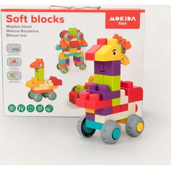 ostatní stavebnice Stavebnice Sada měkkých kostek Dárek Kreativní Mokida