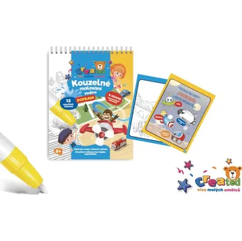 omalovánky Kouzelné malování vodou/blok s tužkou doprava created 4 listy 17x23x2cm