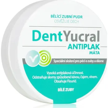 Přípravek na bělení zubů DentYucral Antiplaca bělicí zubní pudr máta 50 g
