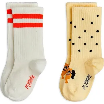 Dětské ponožky Mini Rodini Doggie 2-pack 26160114 bílá 00X, vel. 16/19