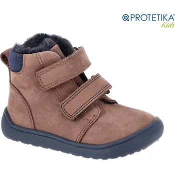 Chlapecká zimní obuv Protetika - zimní barefoot boty DENY brown - zateplené kožíškem Veľkosť: 35