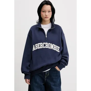 Dámská mikina Mikina Abercrombie & Fitch dámská, modrá barva, s aplikací, KI152-5427-200 KI152.5427.200 57X, vel. M