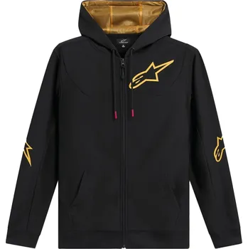 Pánská mikina Mikina Alpinestars Sessions 3 Hoodie černo-zlatá