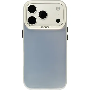 Pouzdro na mobilní telefon Tvrzený So Cool stříbrný kryt pro iPhone 17 Pro Max