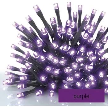 Venkovní osvětlení EMOS Vánoční LED osvětlení 100ks, délka 10m, purpurové, venkovní, možnost propojení