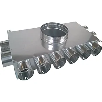 Vzduchotechnické potrubí Rozdělovač trojstranný jednřadý 10x75/200 (2+6+2+0)