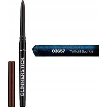 Oční linky Vysouvací oční tužka Avon modrá s třpytkami