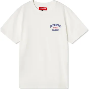 Pánské tričko Dámske Tričko CCM Athleisure Tee Sr Farba: biela, Veľkosť: M