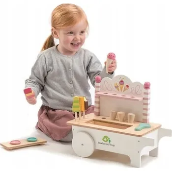 Dřevěná hračka Zmrzlinárna Tender Leaf Toys, 15 dílů