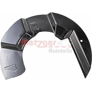 Brzdový kotouč Ochranný plech proti rozstřikování, brzdový kotouč METZGER 6115307