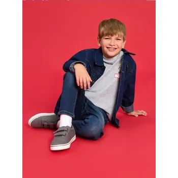 Chlapecké tenisky Sinsay - Plátěné tenisky na suchý zip - šedá - 184FG-90X - 184FG-90X-26