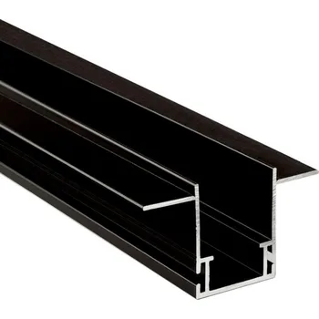 LED lišta Deko-Light profil - Combo montážní fasádní profil s křídly, 3mm, 3m černá 970831