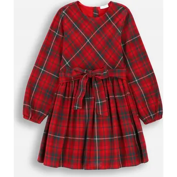 Dámské šaty Elegantní Šaty pro dívku s kostkovaným vzorem 146 Coccodrillo ZC4