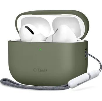 Náhradní díl pro mobilní telefon Kryt Tech-Protect Silicone Apple Airpods Pro 3 Olive Green