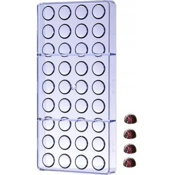 Forma na pečení Forma na čokoládu z polykarbonátu POLOKOULE KOULE MALÉ