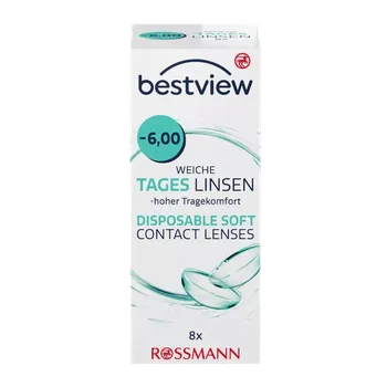 Kontaktní čočky Best View Denní kontaktní čočky -6,00 8 ks