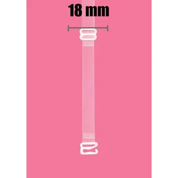 Podprsenka Silikonová ramínka Julimex RT-105 18mm bílý kov