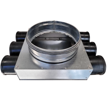 Vzduchotechnické potrubí Rozdělovač dvoustranný jednřadý 6x50/160 (3+0+3+0) samotesnící