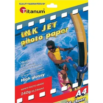 Fotopapír Titanum fotografický papír 99483 20 ks 240 g/m², lesklý