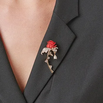 Brož Brož Růže růžová 000