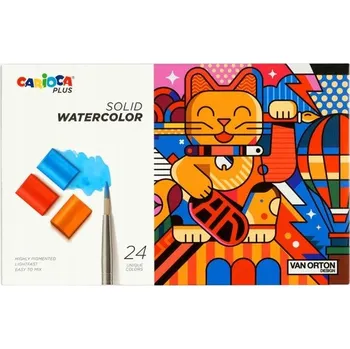 Výtvarná barva Akvarelové barvy Carioca 24 ks