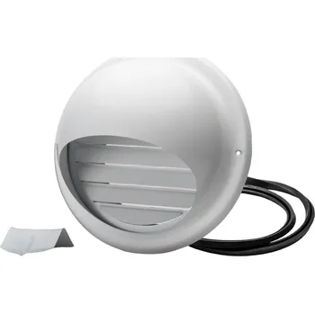 Větrací mřížka Nerezová ventilační mřížka UVLA s těsněním – bílá 150 mm