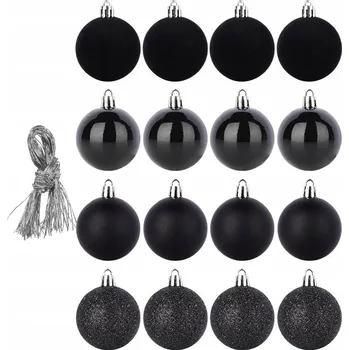 Vánoční dekorace Sady vánočních vánoční koule 5 cm, 16 ks