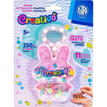kreativní sada Kreativní sada na výrobu šperků Astra Creativo – šperkovnice Králíček (Zajíček)
