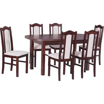 Jídelní set Drewmix Jídelní stůl Wenus I, 6x židle Boss II Cenová skupina: Výběr látek A