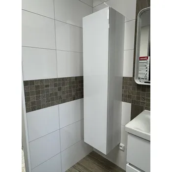 Koupelnový nábytek SIMPLY vysoká skříňka 35x150x31cm bílá VBB15