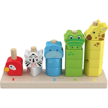 Dřevěná hračka Playtive PLAYTIVE® Dřevěná edukativní hra - hra s čísly