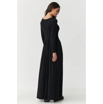 Dámské šaty Volnočasové šaty Makadamia M896 černé Černá S/M