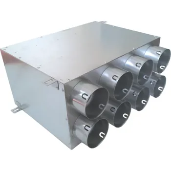 Vzduchotechnické potrubí Rozdělovač jednostranný dvojřadý 8x75/160 přechodný