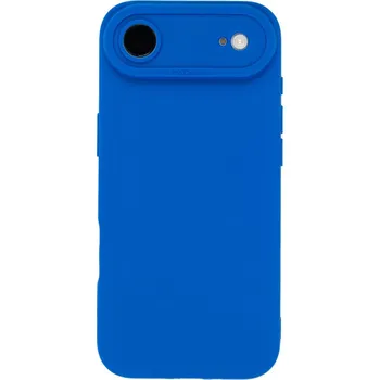 Pouzdro na mobilní telefon Silikonový modrý kryt se zvýšenou ochranou čoček pro iPhone 17 Air