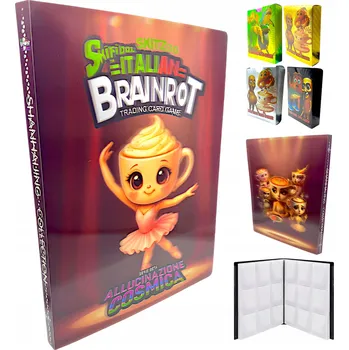 Karetní hra Album na 432 karty Brain Rot + 55 sběratelských karet TCG