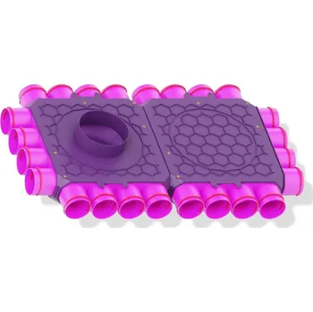 Vzduchotechnické potrubí Rozdělovač jednostranný jednřadý 24x75/160 (4+8+4+4), MAX-VENT