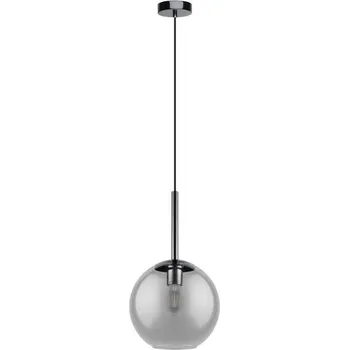 Eglo 97847 - Lustr na lanku TINDARI 1xE27/28W/230V černá/kouřová